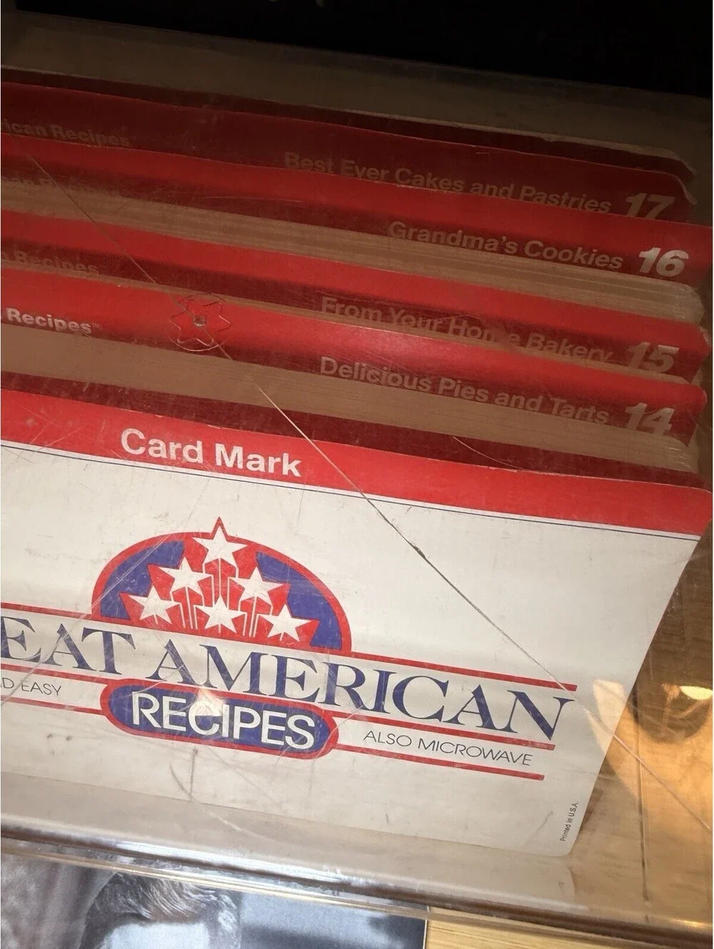Vintage, COLLECTIBLE 1988 Great American Recipes, Card Library 13-18 1 box